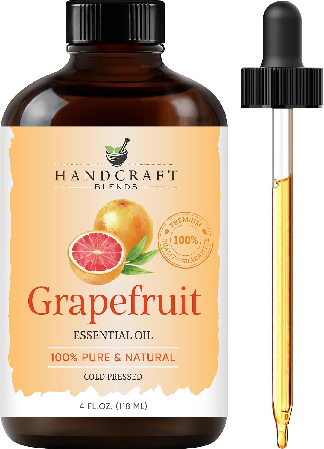 Handcraft Blends Peppermint Essential Oil – Huge 4 Fl Oz – 100% Pure and Natural – Premium Grade Essential Oil for Diffuser and Aromatherapy, Skin, Massage, Candle and Soap Making Fragrance