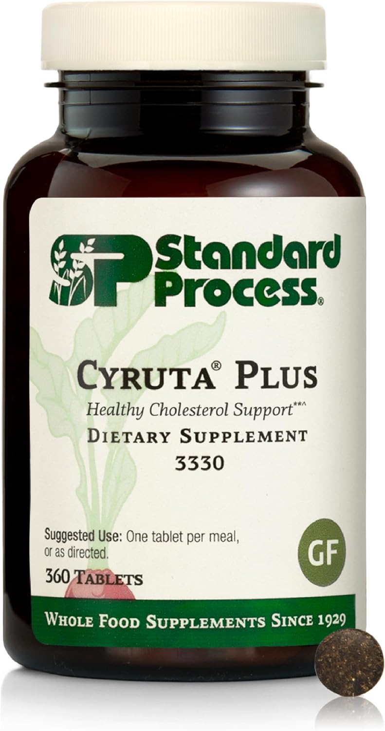 Standard Process Cyruta Plus - Capillary & Circulation Support - Aids Healthy Peripheral Circulation - Gluten-Free, Non-Dairy & Non-Soy - 360 Tablets