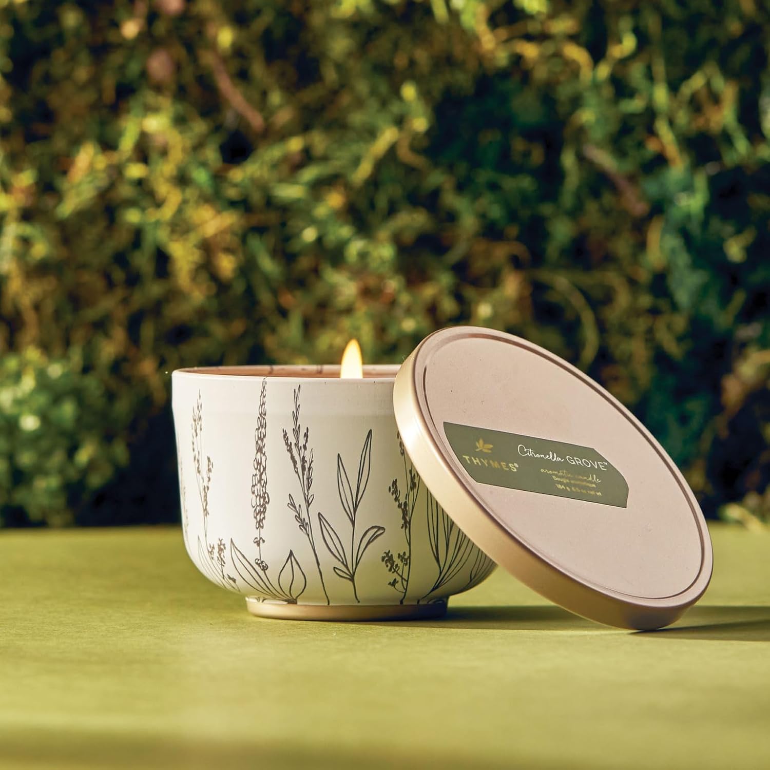 Thymes Scented Candles for Women & Men – Tin with Lid – Luxury Home Decor – Holiday Candles with Notes of Crisp Siberian Fir Needles, Cedarwood, & Sandalwood (Frasier Fir, 6.5 oz)