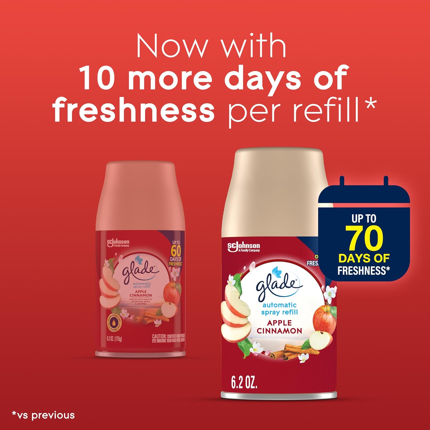 Glade Automatic Spray Refill, Air Freshener for Home and Bathroom, Cashmere Woods, 6.2 Oz