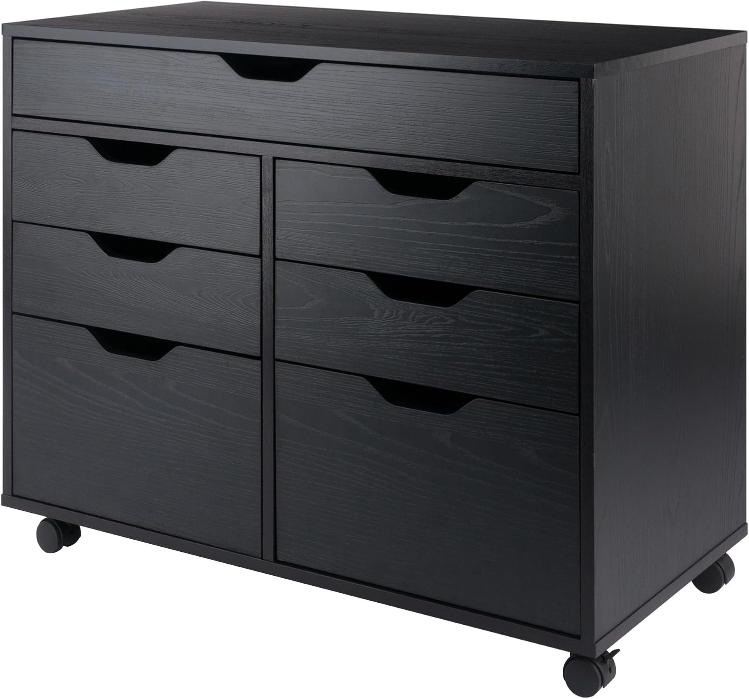 Winsome Halifax Mobile Storage Cabinet with Doors & Drawers, Stylish & Functional Home Storage Cabinet for Filing, Kitchen Organization, Moveable Furniture for Office, Dorms, Apartments