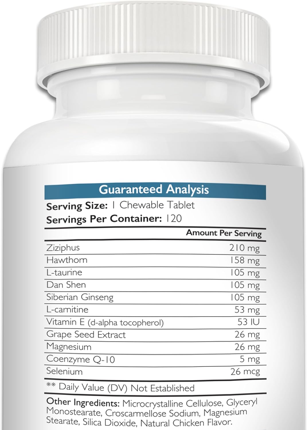 Cardio Support for Dogs Plus Antioxidant, L-Carnitine, L-Taurine, with Coenzyme Q10 and Vitamin E, Promotes a Healthy and Strong Dog Heart