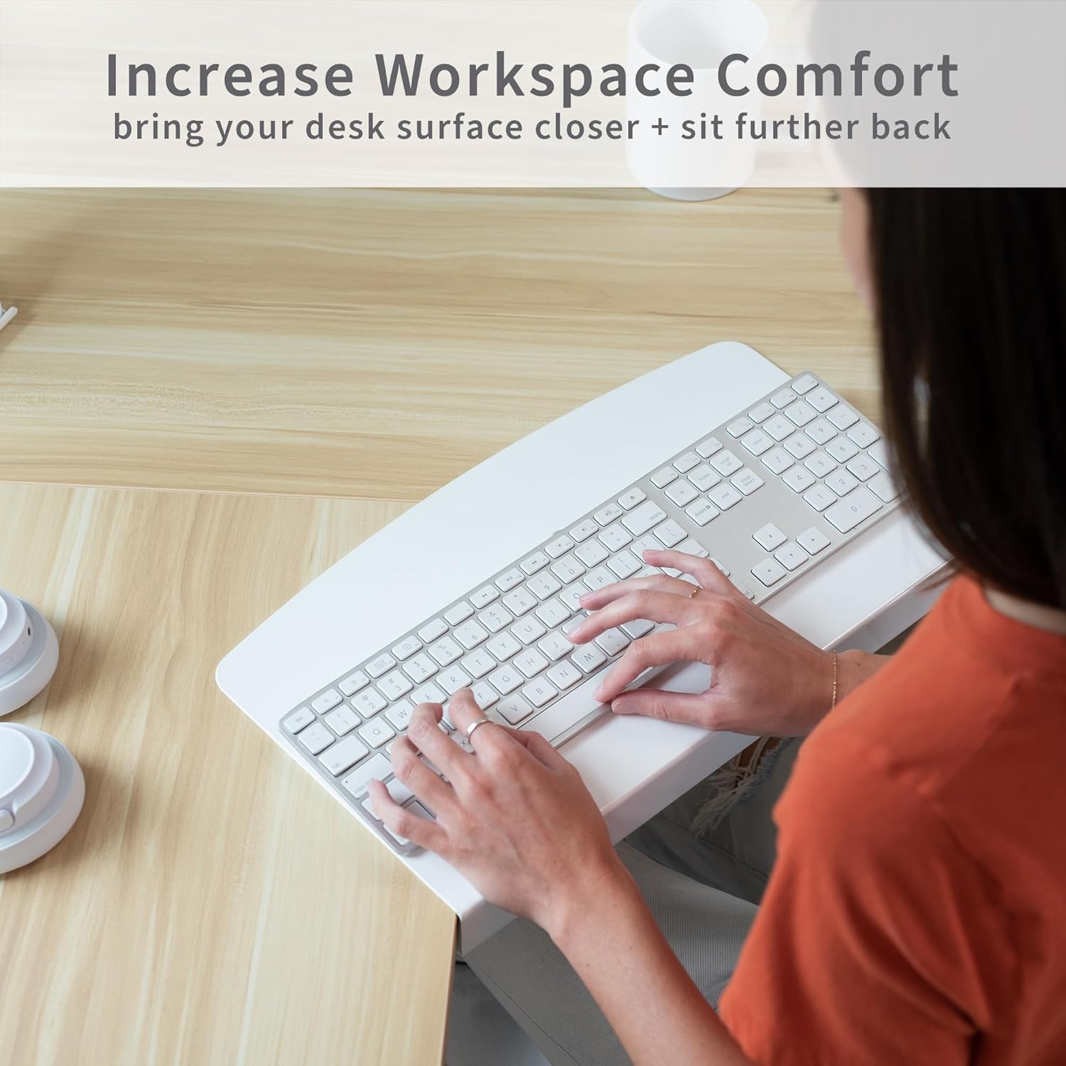 VIVO 17 inch Corner Desk Connector Platform for Mounting Under-Desk Keyboard Trays on L-Shaped Workstations, Black, DESK-AC07S