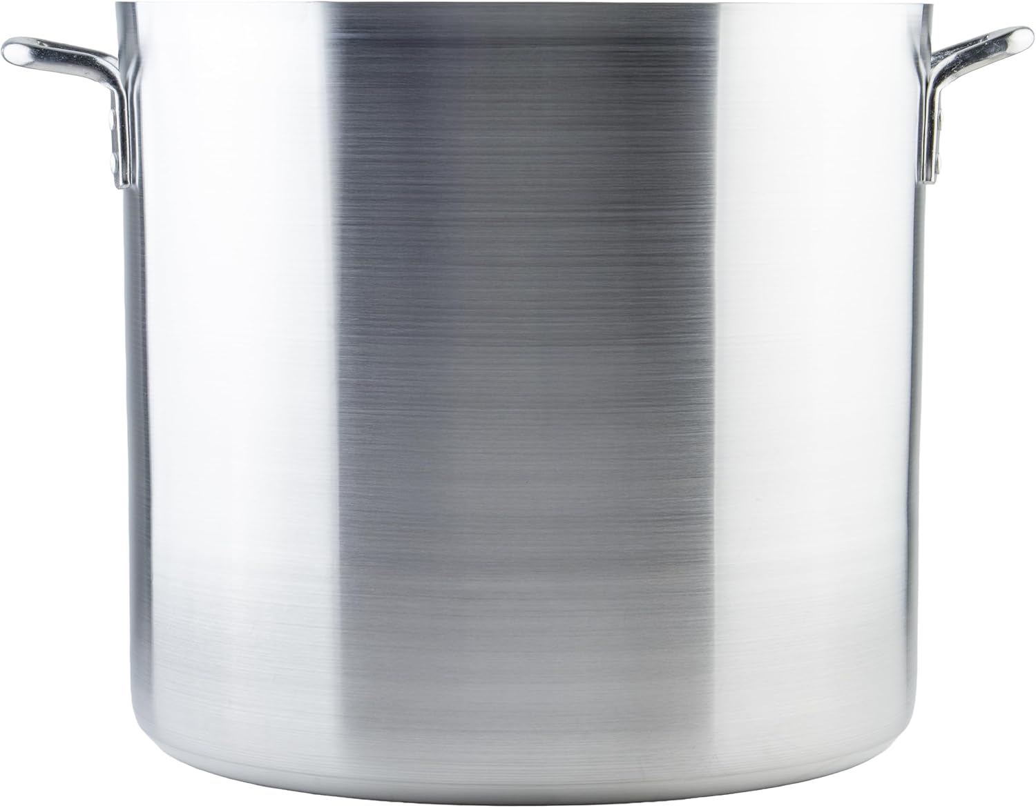 Winco 20 qt Aluminum Heavy-Duty Stock Pot | Thick walls, Riveted handles, Wide base, Great for Stocks, Soups, Pasta and Batch Cooking