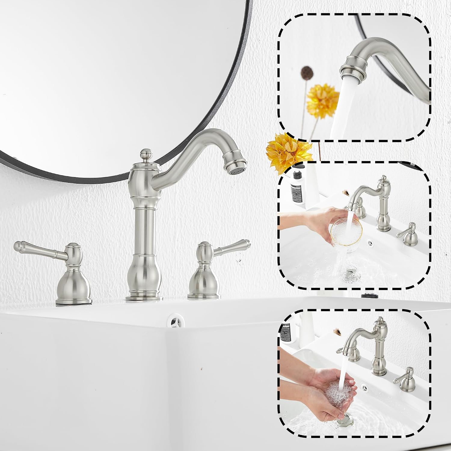 Oil Rubbed Bronze Bathroom Faucet Single Handle One Hole