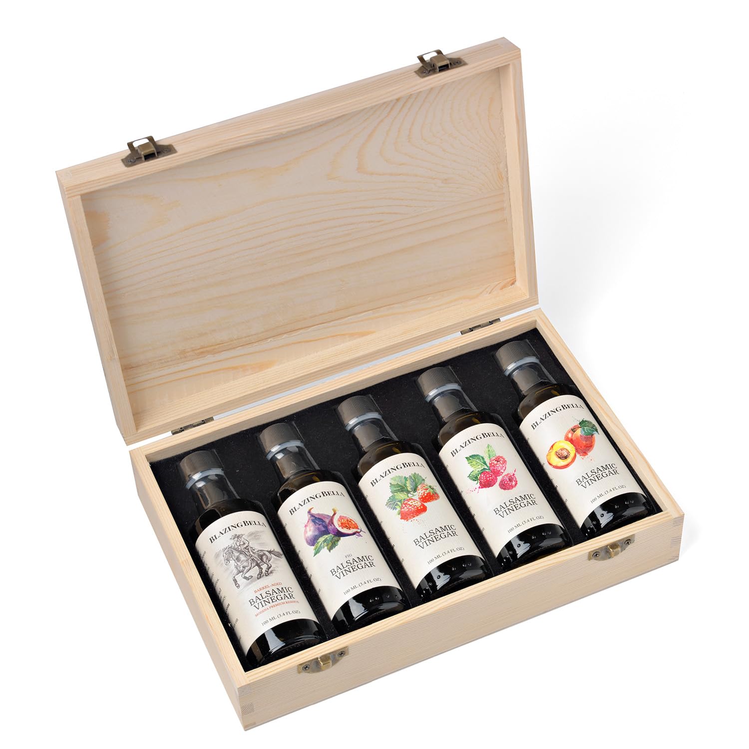 Blazing Bella Barrel Aged Balsamic Vinegar of Modena, Italy – Thick, Rich & Naturally Sweet – Premium Traditional Italian Balsamic for Everyday Use – 16.9 fl oz (500ml)