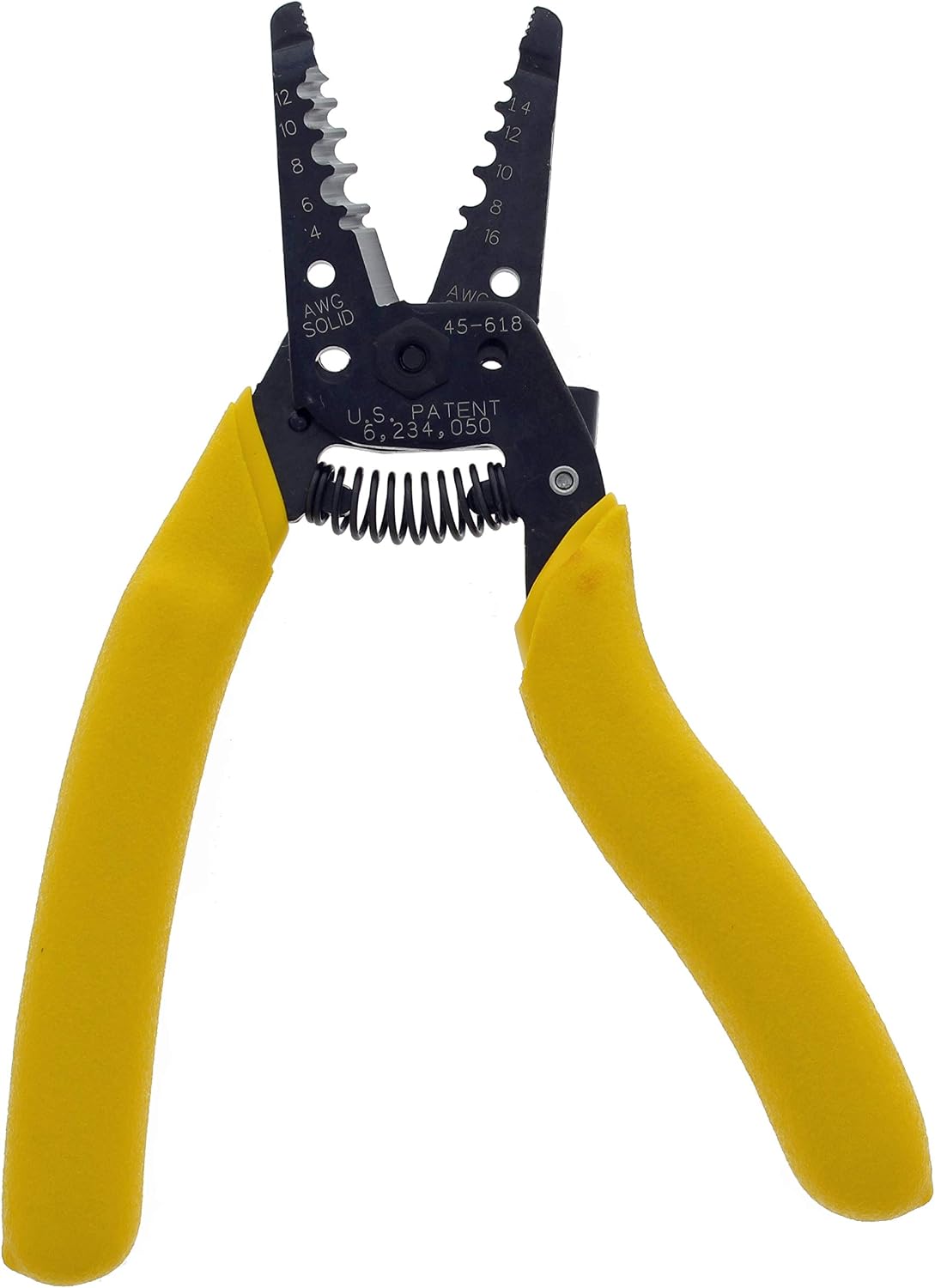 IDEAL Electrical Reflex Super T-Stripper Wire Strippers, 8–16 AWG Solid, 10–18 AWG Stranded, Ergonomic Wire Cutter and Stripping Tool with Textured Sleeves, Locking Handle