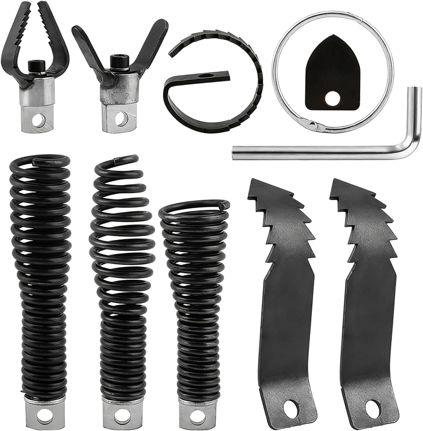 Drain-Snake Drill Attachments, Auger Cutter Kit for Roots Grease and Stubborn Clogs, Used in 50FT-100FT Electric Snakes