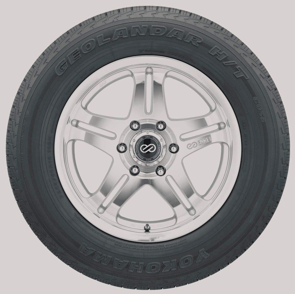 Yokohama GEOLANDAR H/T G056 All-Season Radial Tire - 245/60R18 104H | Truck/SUV Highway All Season Traction 104H Rated Standard Load Radial Construction Black Sidewall Tire