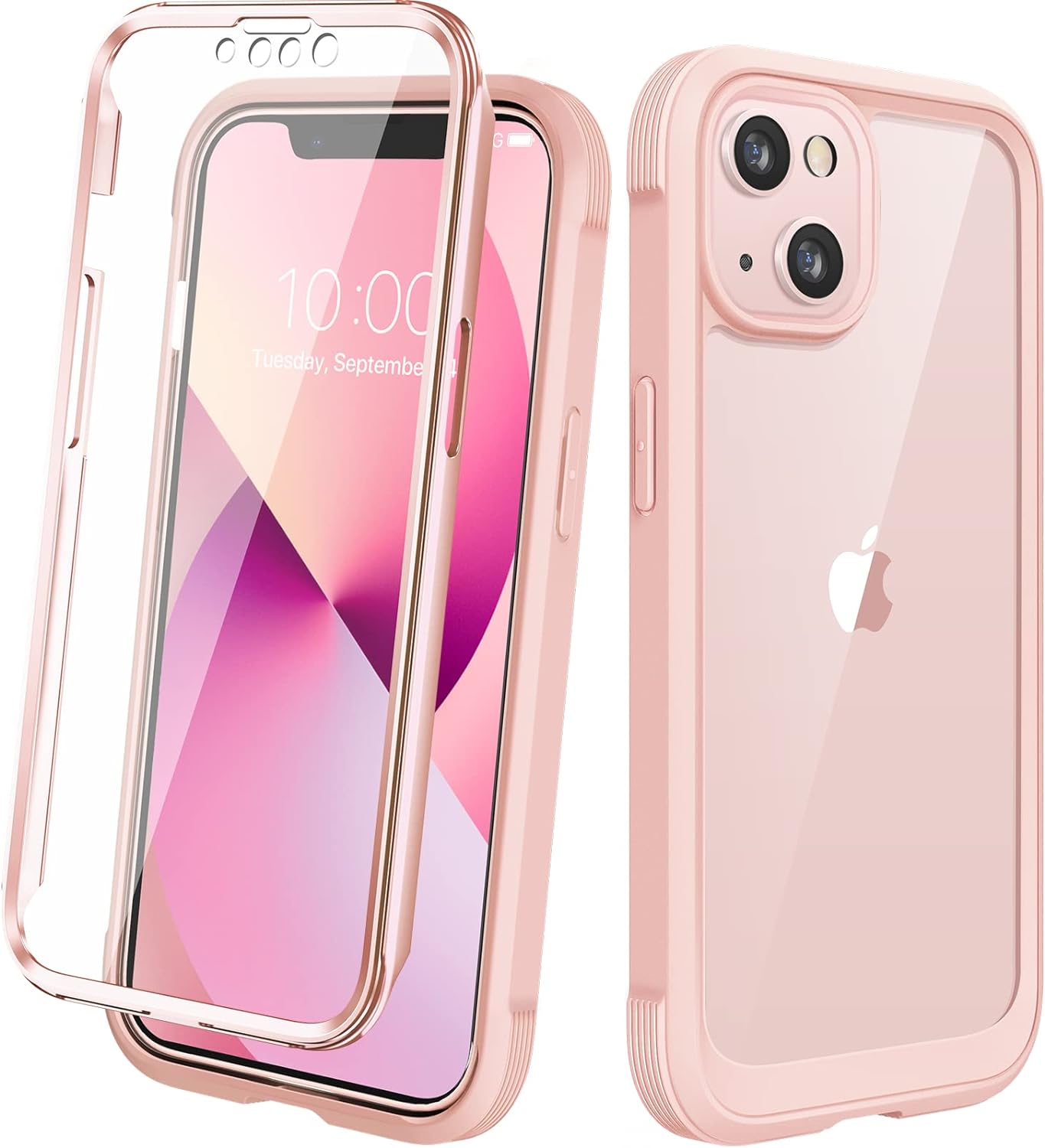 Diaclara Designed for iPhone 12 Mini Case, Full Body Rugged with Built-in Touch Sensitive Anti-Scratch Screen Protector