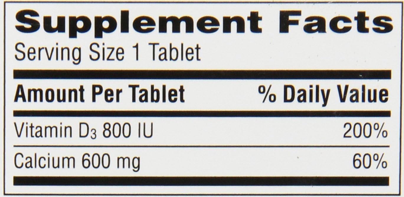 Caltrate 600 Plus D3 Vitamin D and Calcium Supplement Tablets, 165 Count | Highest Level of Vitamin D3, Maximizes Calcium Absorption to Support Strong Bones and Daily Function