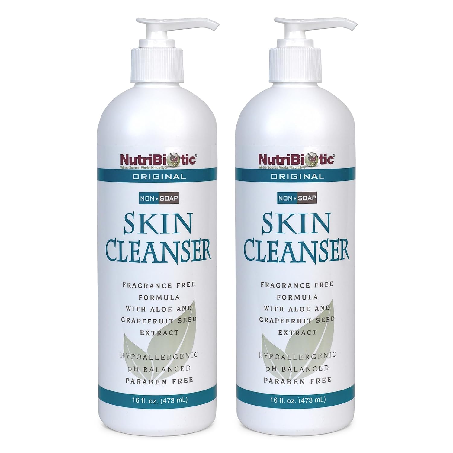 NutriBiotic Original Non-Soap Skin Cleanser, 1 Gallon | Fragrance Free with GSE | pH Balanced, Hypoallergenic & Biodegradable | Free of Parabens, Fragrance, Phosphates, SLS, Dyes, & Colorings