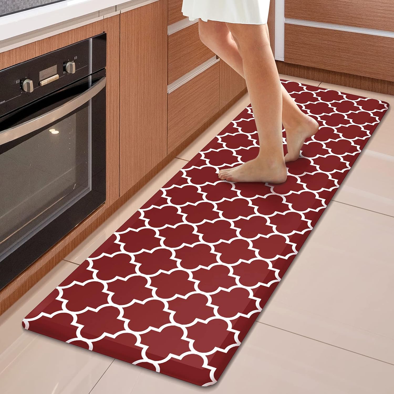 WISELIFE Kitchen Mats and Rugs Cushioned Anti-Fatigue, 17.3"x 60", Grey
