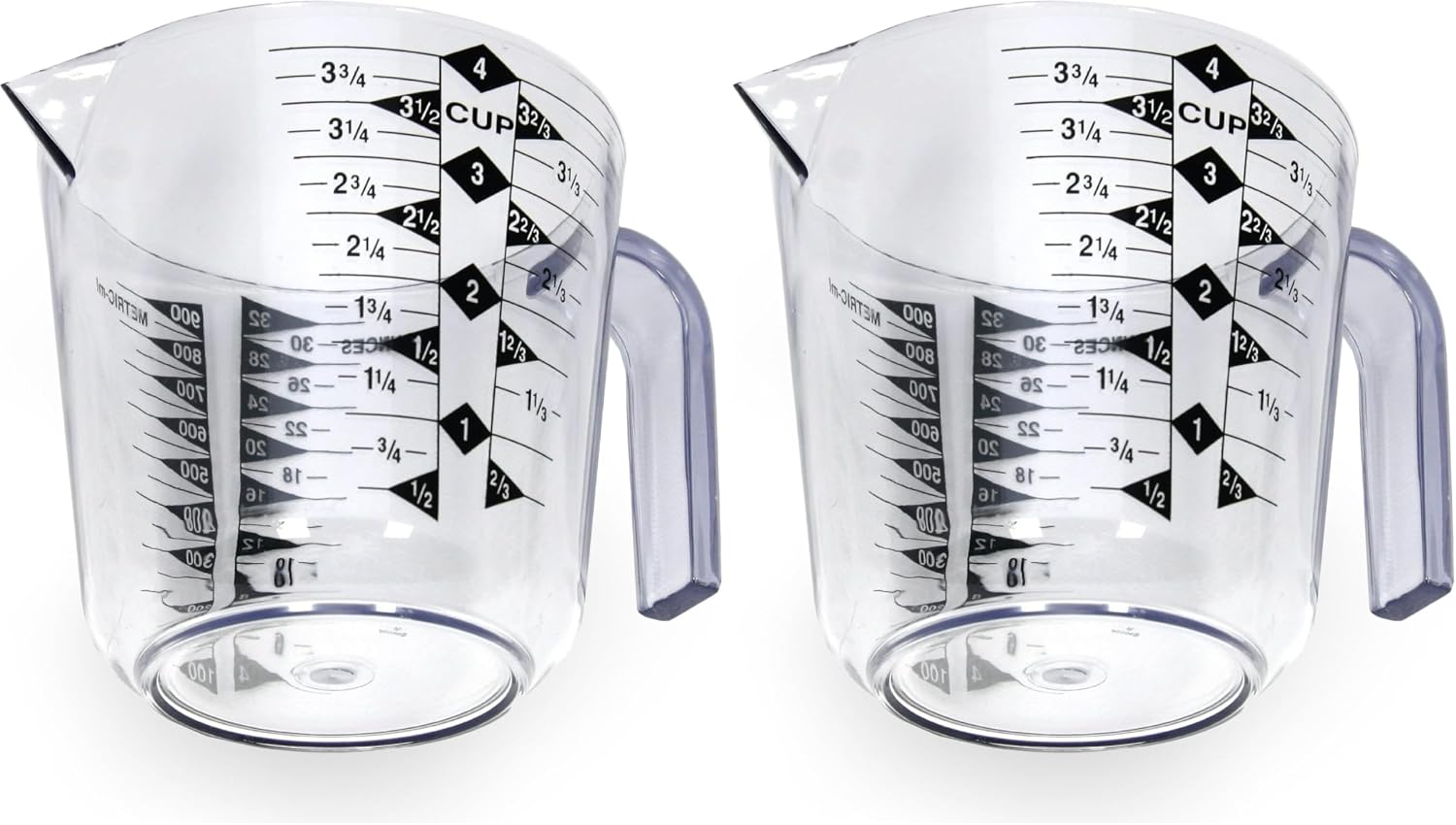 Chef Craft Select Plastic Measuring Cup, 2 Cup, Clear