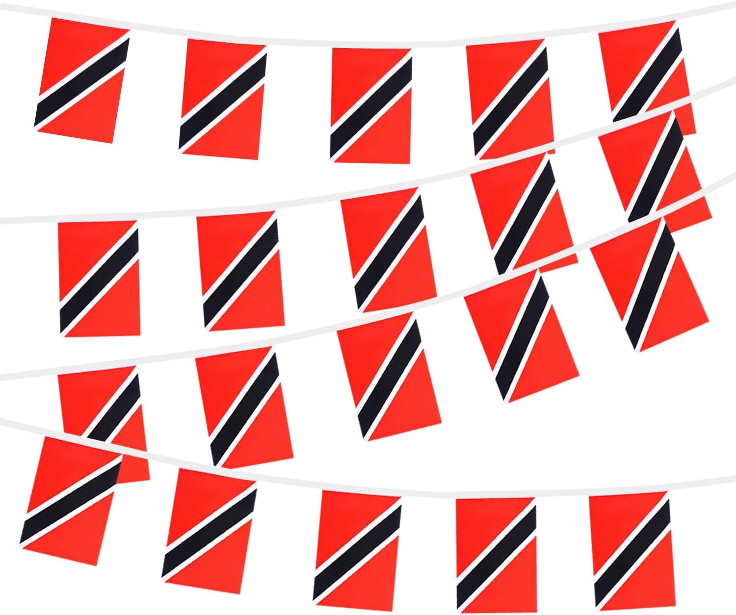 Nicaragua String Flags Banner Mini Small Nicaraguans Flag Bunting Patriotic Hanging Decor,National Holiday, Sports Game, Fiesta & Themed Party,18 Feet 20 Flags