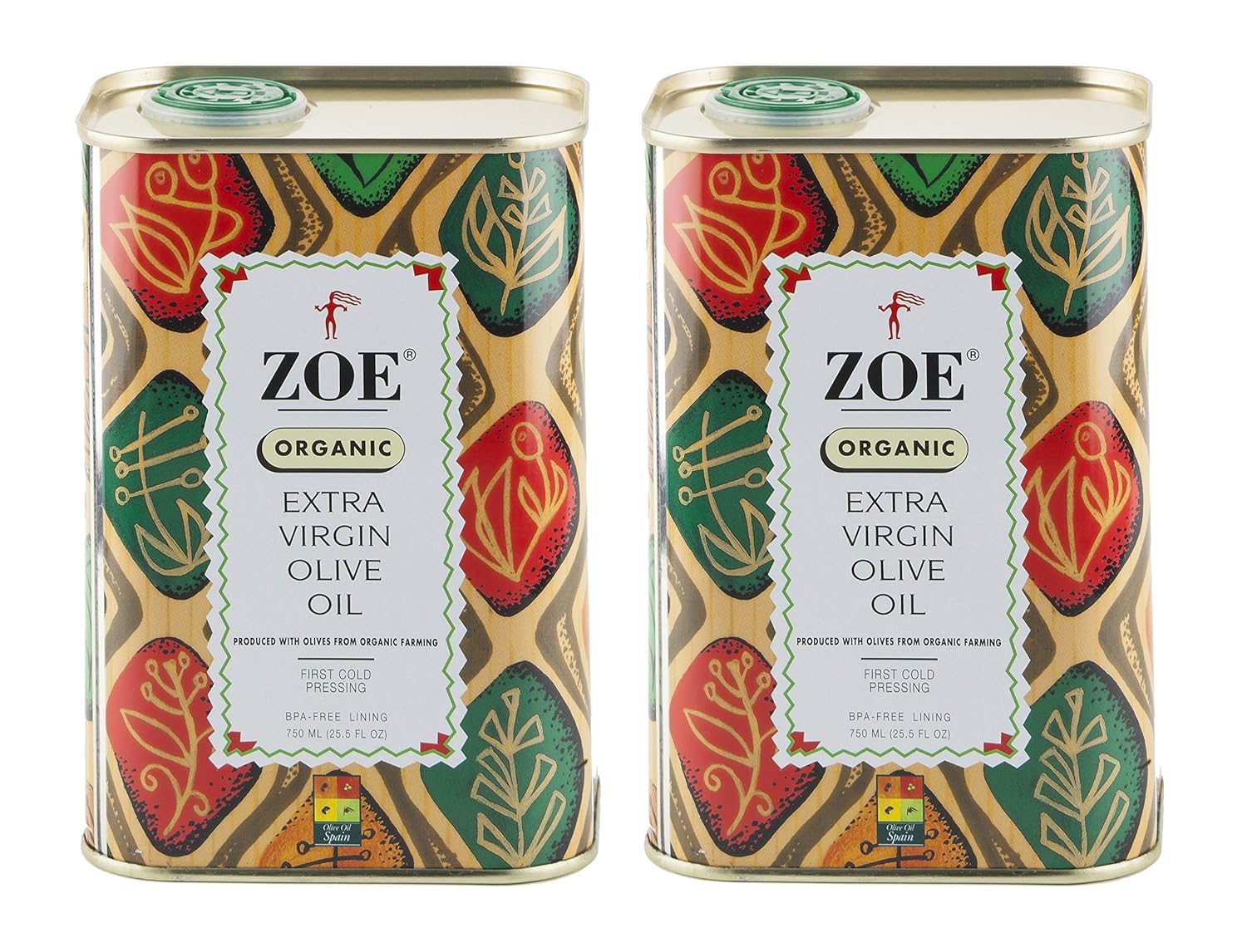 ZOE Extra Virgin Olive Oil 3L (101.4 fl oz) | Freshly Harvested, First Cold-Pressed | High Polyphenol, Hand-Selected Olives from Spain | Fruity Flavor, Rich Aroma | BPA-Free Tin
