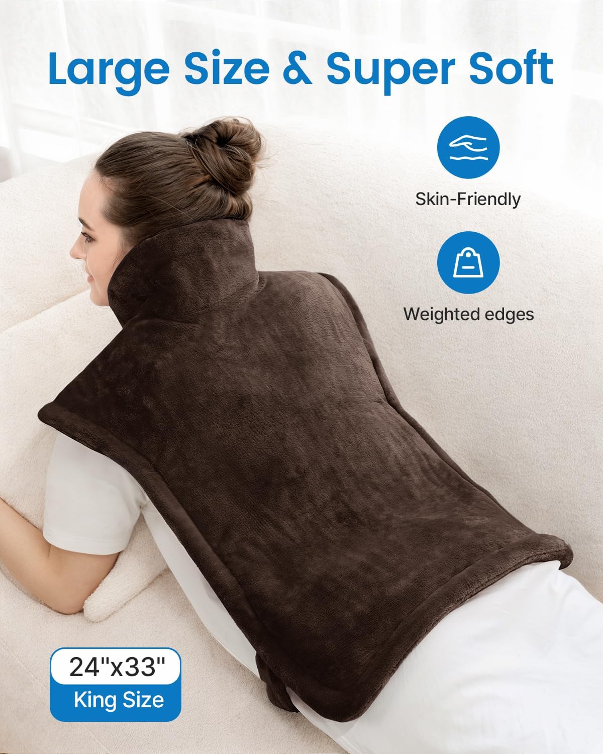 RENPHO Heating Pad for Back, Gift for Women & Men, FSA Eligible HSA