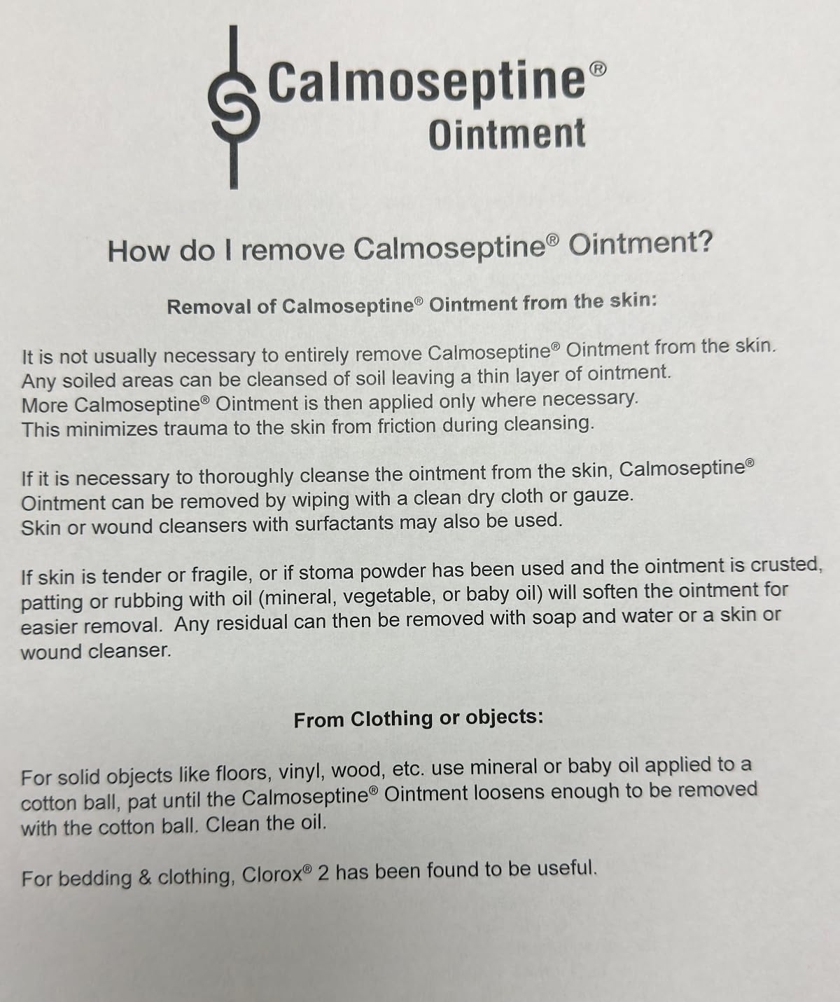 Calmoseptine Ointment Tube, 4 Ounce
