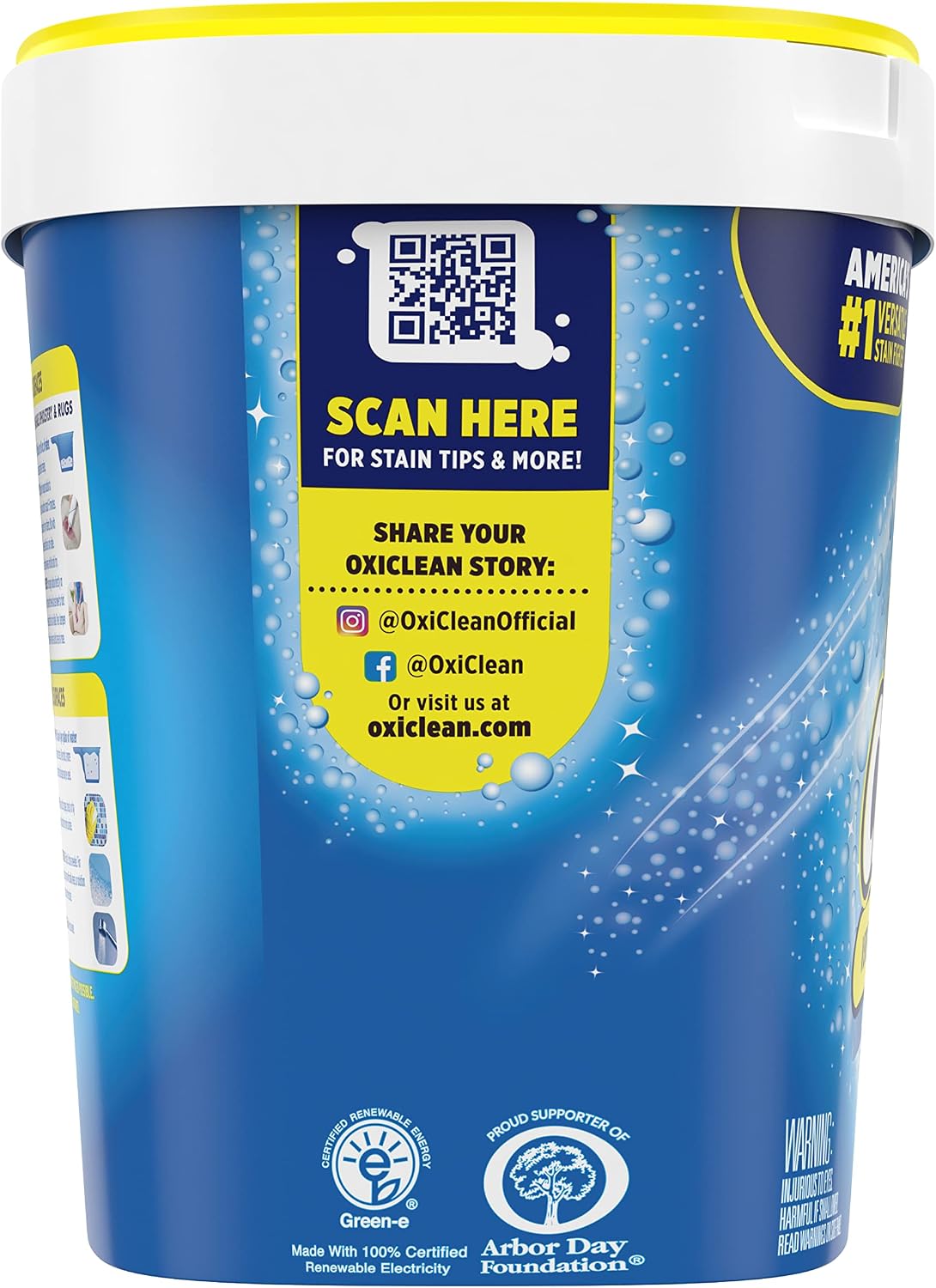 OxiClean Versatile Stain Remover Powder, 5 lb | 101+ Household Uses, Tough Stain Removal, Laundry Booster, Multi-Surface Cleaning, Color Safe, Chlorine Free