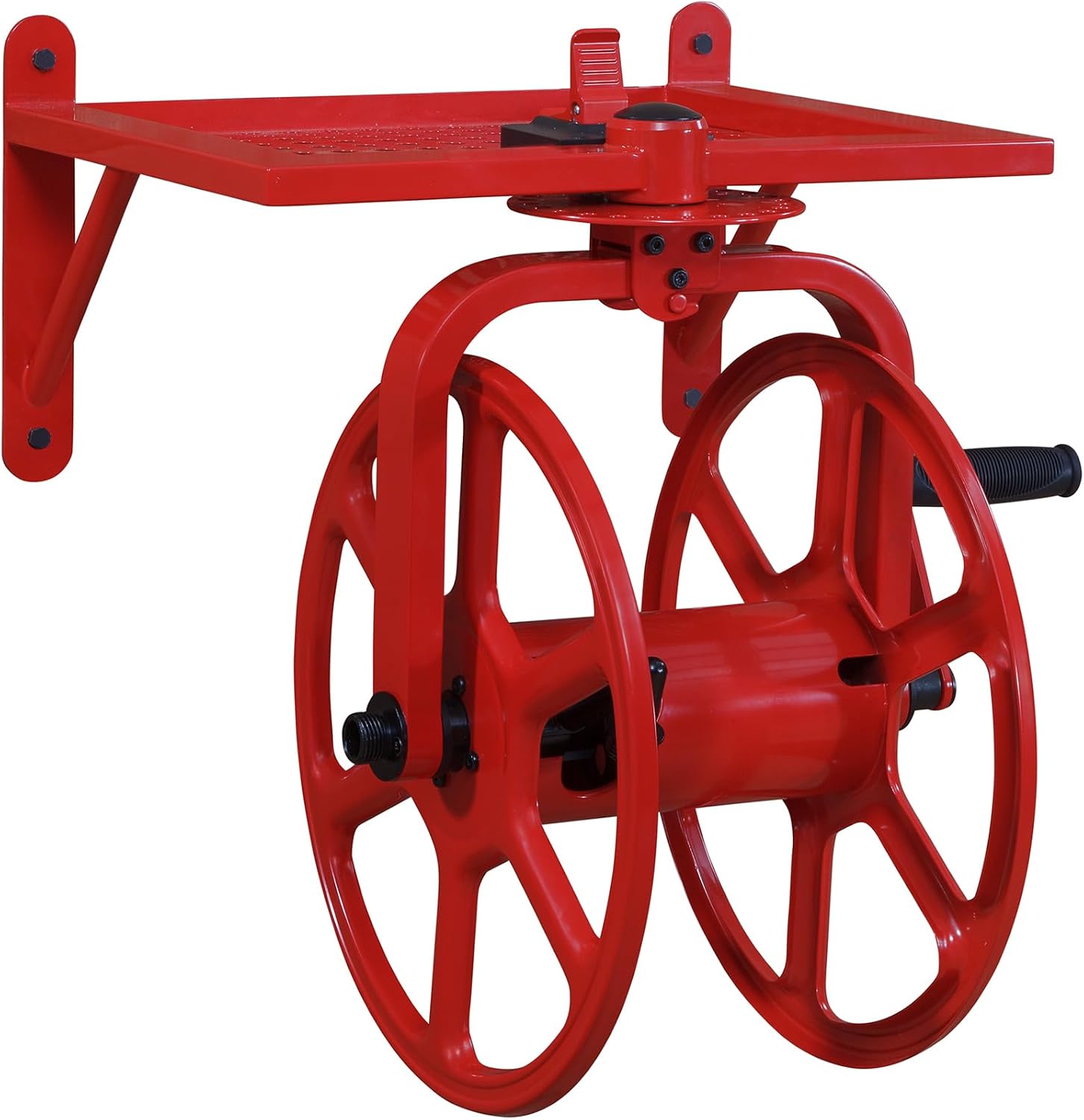 Liberty Garden 710 Navigator Rotating Garden Hose Reel, Holds 125-Feet of 5/8-Inch Hose - Bronze