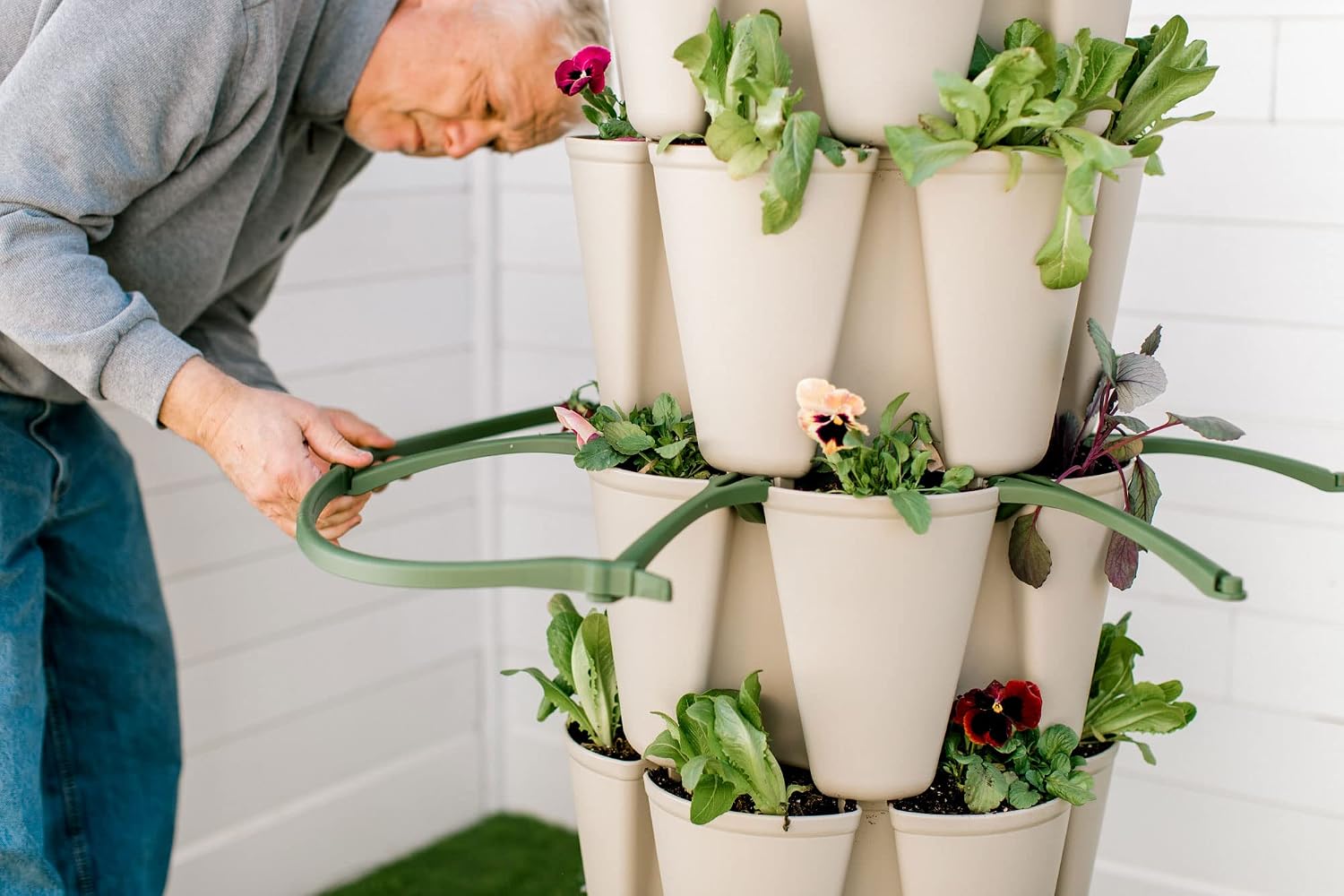 Greenstalk Set of 3 Plant Supports for Growing Tomatoes, Cucumbers, Peppers, Eggplant, and Squash Vertically in a Vertical Planter