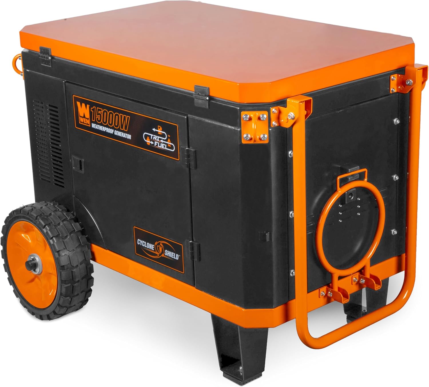 WEN 11,000-Watt 120V/240V Dual Fuel Portable Generator with Wheel Kit and Electric Start (DF1100T)