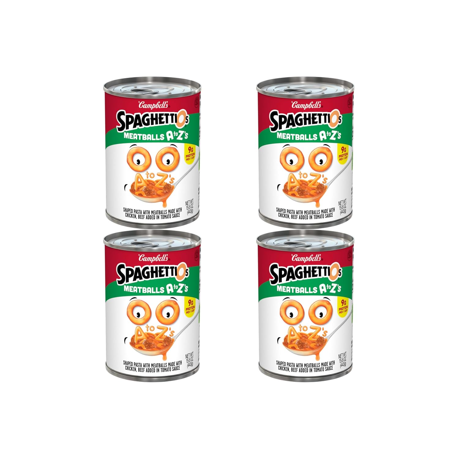 SpaghettiOs Original Canned Pasta, 15.8 oz Can (Pack of 4)