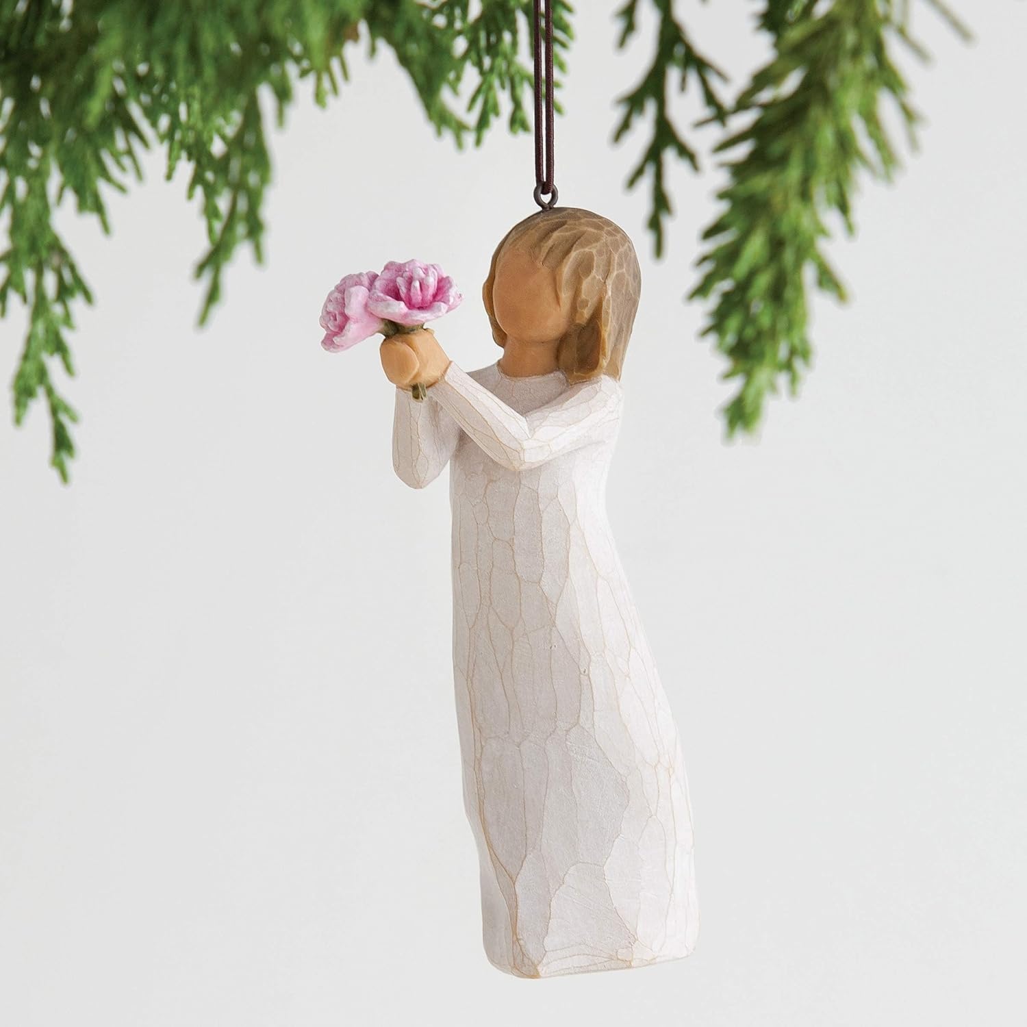 Willow Tree Lots of Love Ornament, Sculpted Hand-Painted Figure | Celebrating Friendship and Sentiment, Cast from a Susan Lordi Original Carving, Cast Resin Keepsake, Ready to Hang