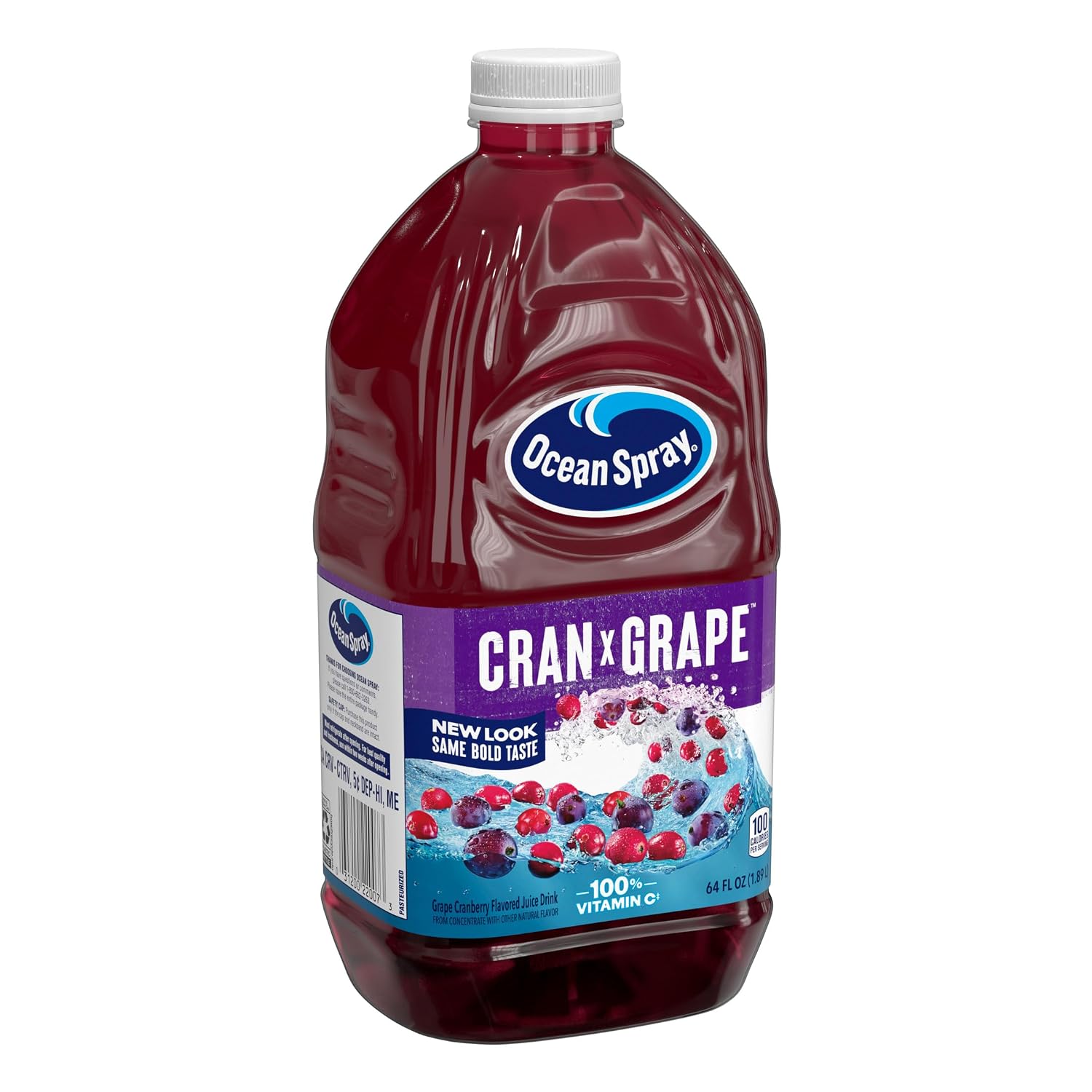 Ocean Spray® Cran-Apple™ Juice Drink, 64 Ounce Bottle, 8 Count | Ocean Spray® Cran-Apple™ Juice Drink, Made with Real Fruit Juice, 64 Fluid Ounce Bottle