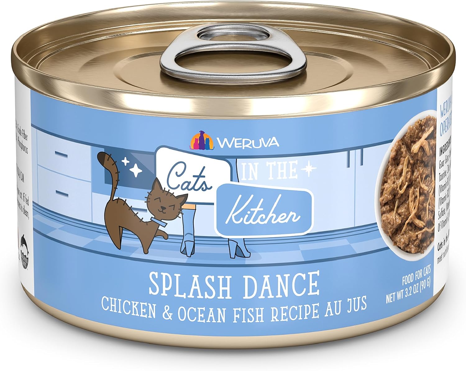 Weruva Cats in the Kitchen, Kitchen Cuties Variety Pack, Wet Cat Food, 3.2oz Can (Pack of 12)