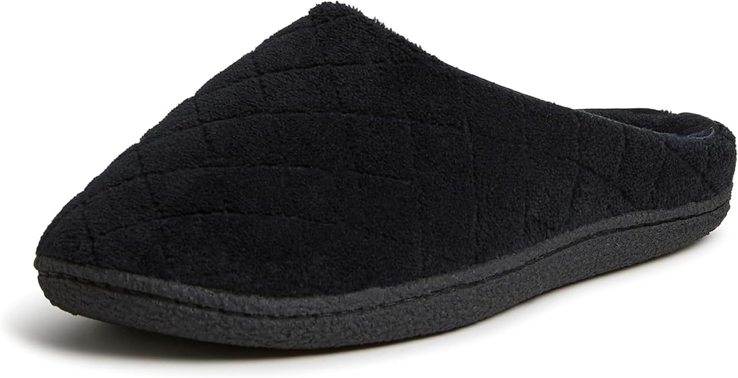 Leslie Terry Clog House Shoes with Memory Foam, Indoor Slippers with Wide Widths
