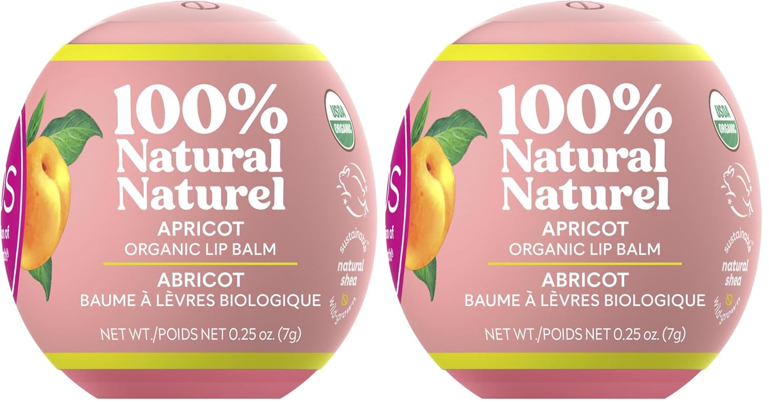 eos 100% Natural & Organic Lip Balm - Strawberry Sorbet, All-Day Moisture, Dermatologist Recommended for Sensitive Skin Care, Lip Care Products, 0.25 oz
