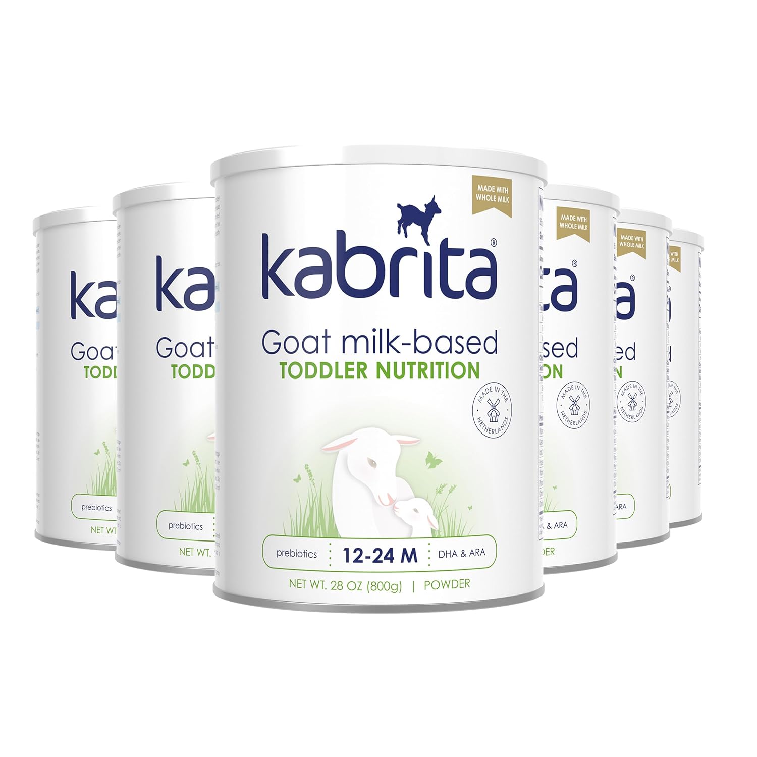 Kabrita Goat Milk Toddler Drink, Clean Label Certified, Gentle, 28oz | Toddler Nutrition Drink, 12–24 Months, Easy to Digest, Supports Gut Health, Immunity & Brain Development 28oz