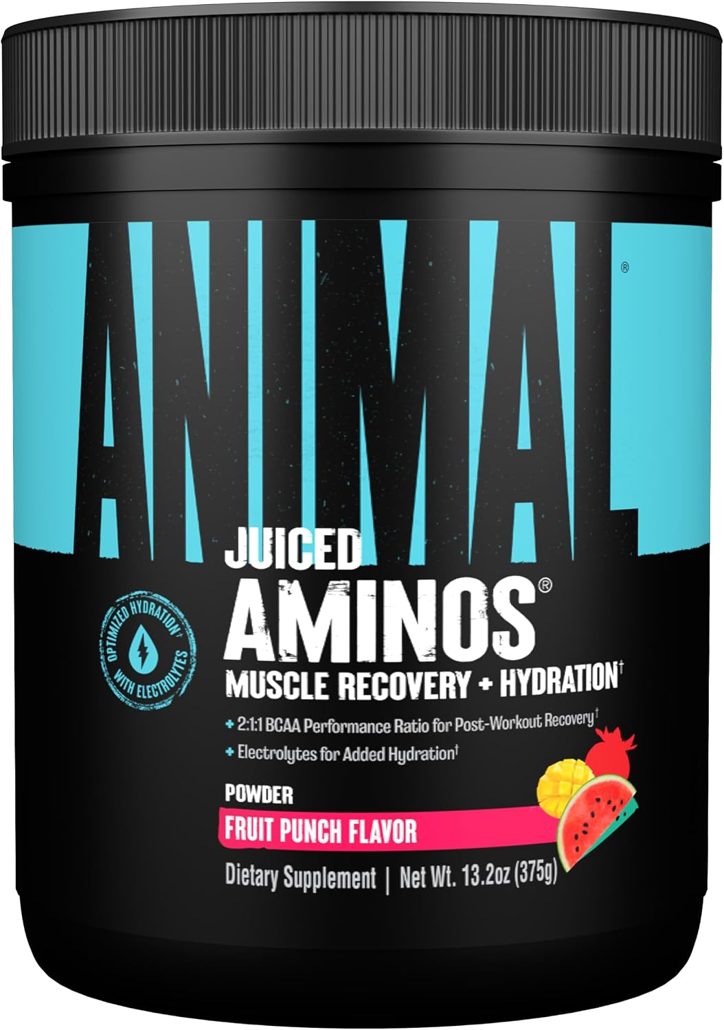 Animal Juiced Amino Acids - BCAA Powder EAA Matrix Plus Hydration with Electrolytes and Sea Salt Anytime Recovery and Improved Performance, Grape Flavor, 30 Servings