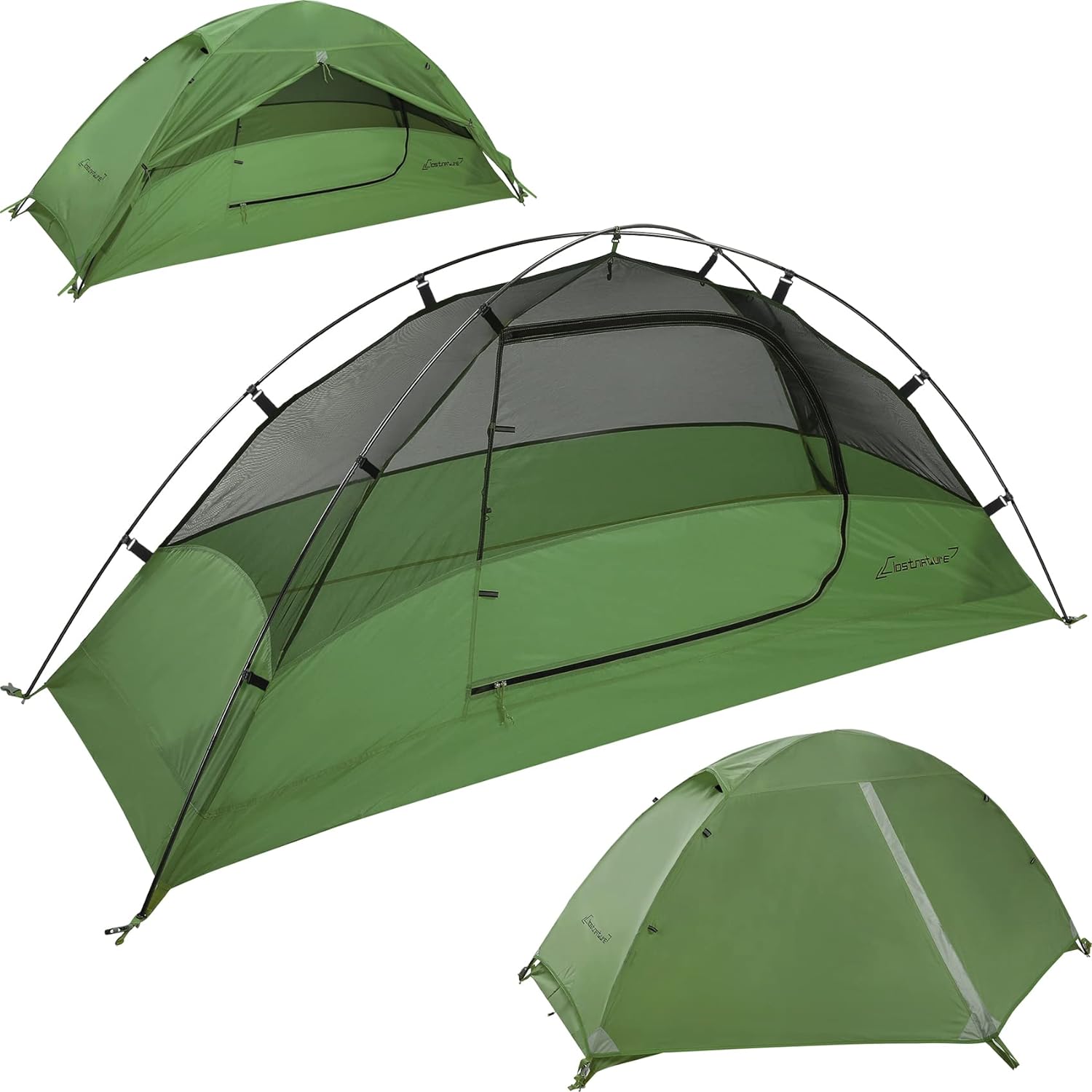 Clostnature 1/2/3/4 Person Lightweight Backpacking Tent, Easy Setup Tent