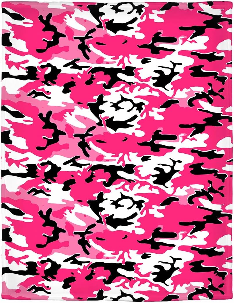 HommomH Camo Blanket Hunting Army Camo Throw Blanket Veteran Gifts