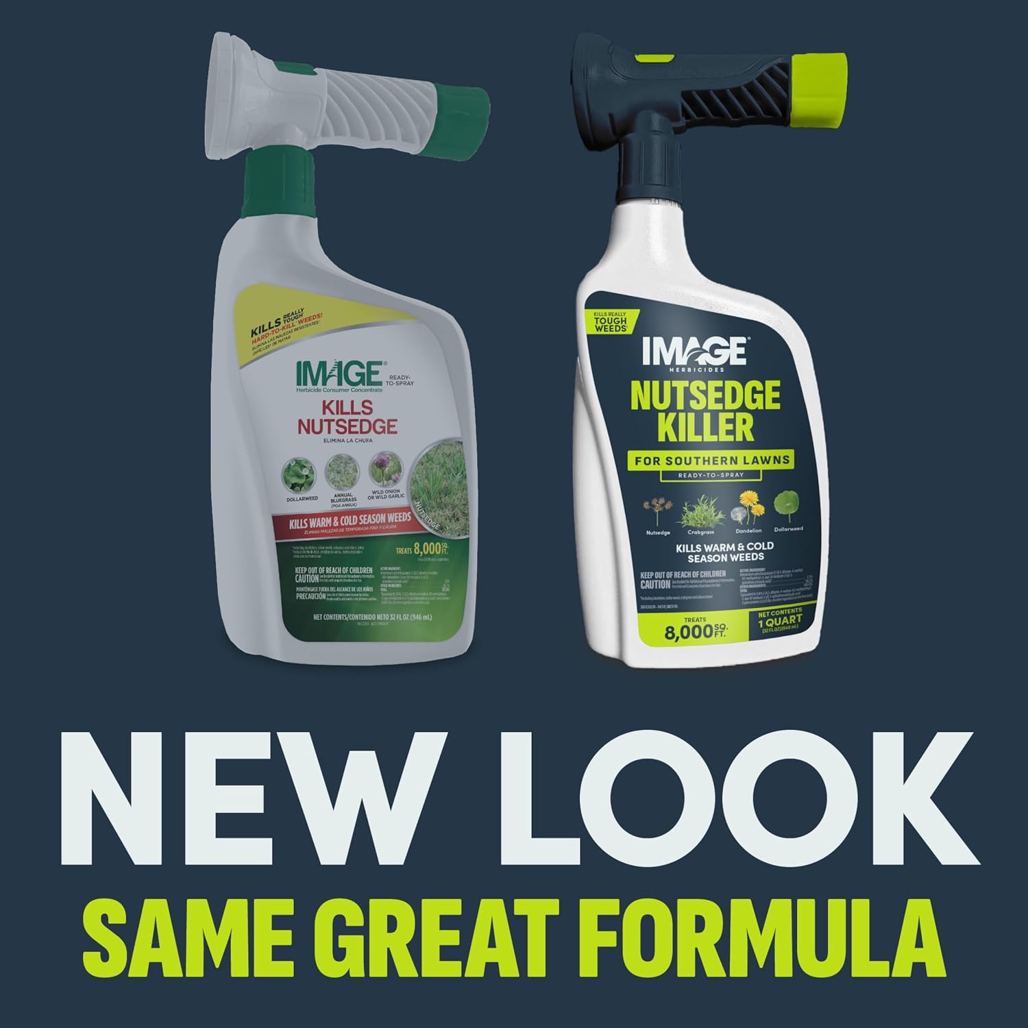 Image Herbicide Nutsedge Killer for Southern Lawns, 32 fl oz | Weed killer spray for Bermudagrass, Zoysiagrass, St. Augustinegrass