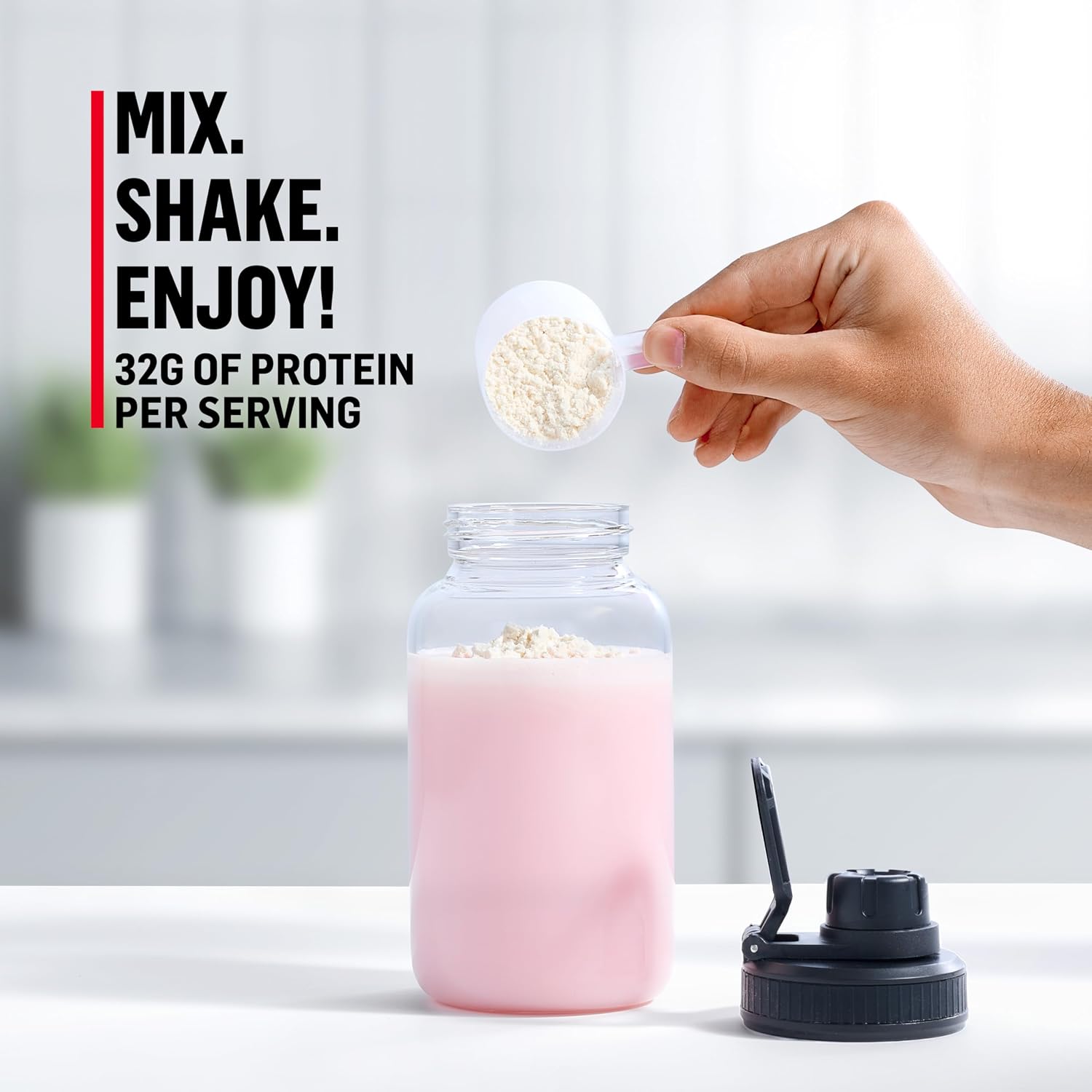 Muscle Milk Genuine Protein Powder, Chocolate, 4.94 Pound, 32 Servings, 32g Protein, 2g Sugar, Calcium, Vitamins A, C & D, NSF Certified for Sport, Energizing Snack, Packaging May Vary