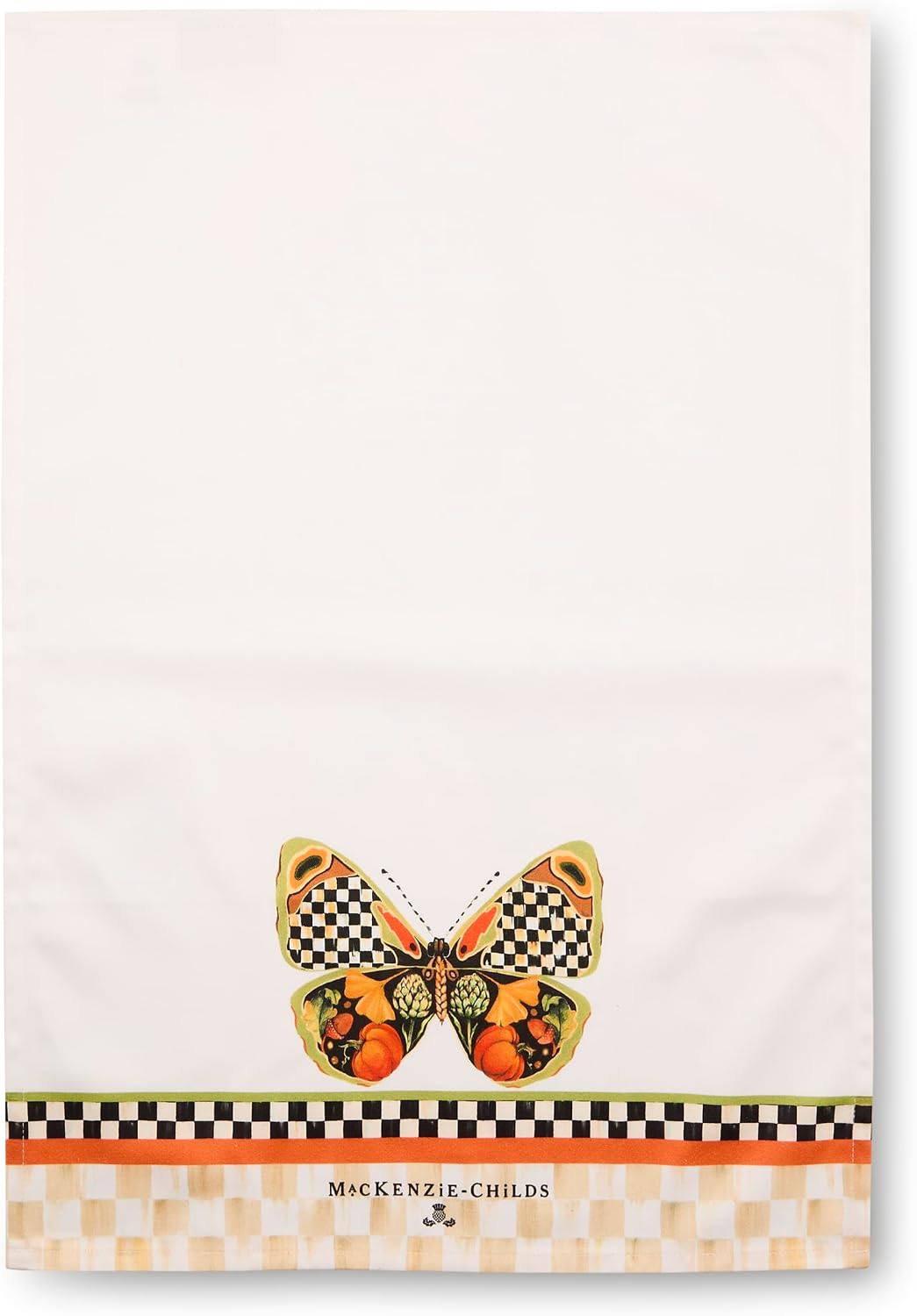 MACKENZIE-CHILDS Cotton Dish Towel, Hydrangea Tea Kettle