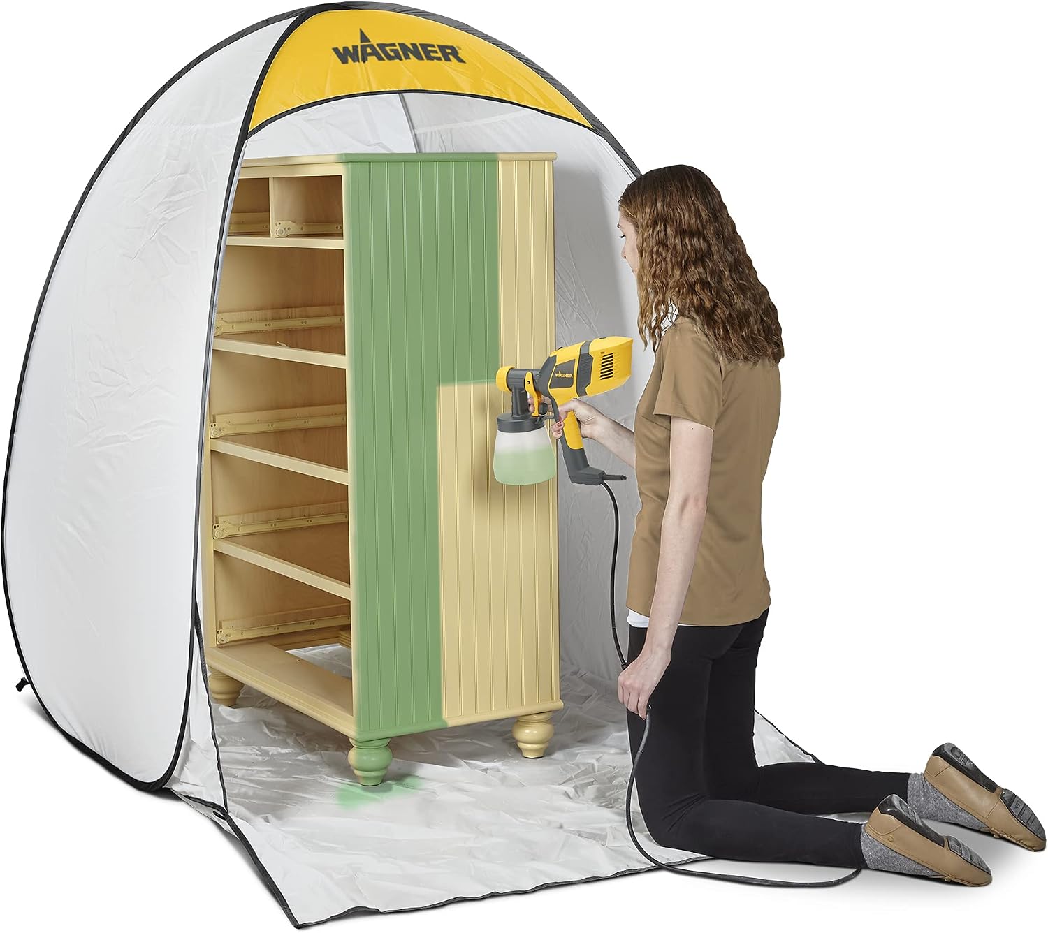 HomeRight Large Spray Shelter C900038 Portable Paint Booth for DIY Spray Painting, Hobby Paint Booth Tool Painting Station, Spray Paint Tent