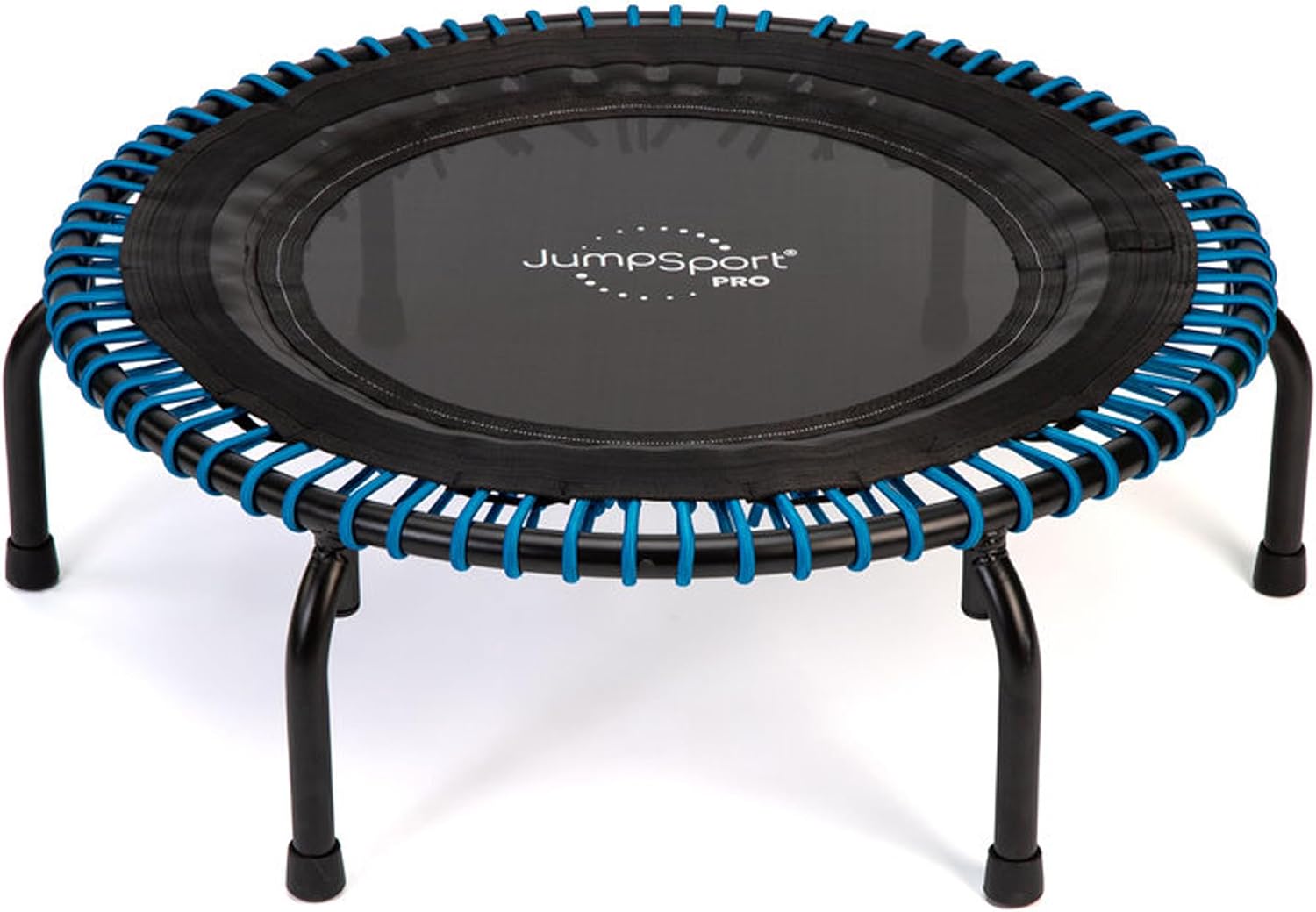 JumpSport 350 PRO 39 Inch Fitness Trampoline Indoor Rebounder Cardio Workout Equipment 300 lb Capacity