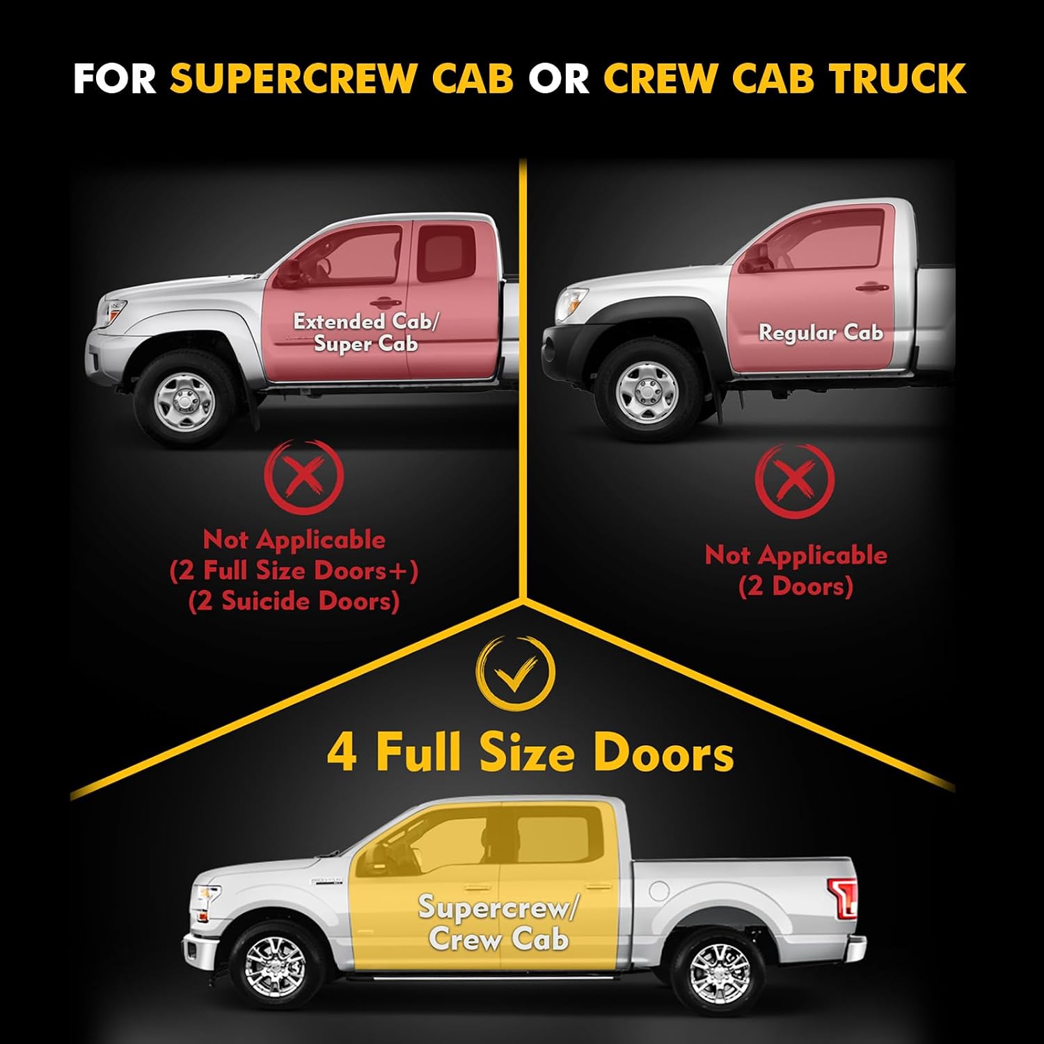 MIKKUPPA Truck Under Seat Storage - Fit for 2015-2026 Ford F150 F250 F350 | Compatible with 2015-2026 F150 SuperCrew Cab & Crew Cab