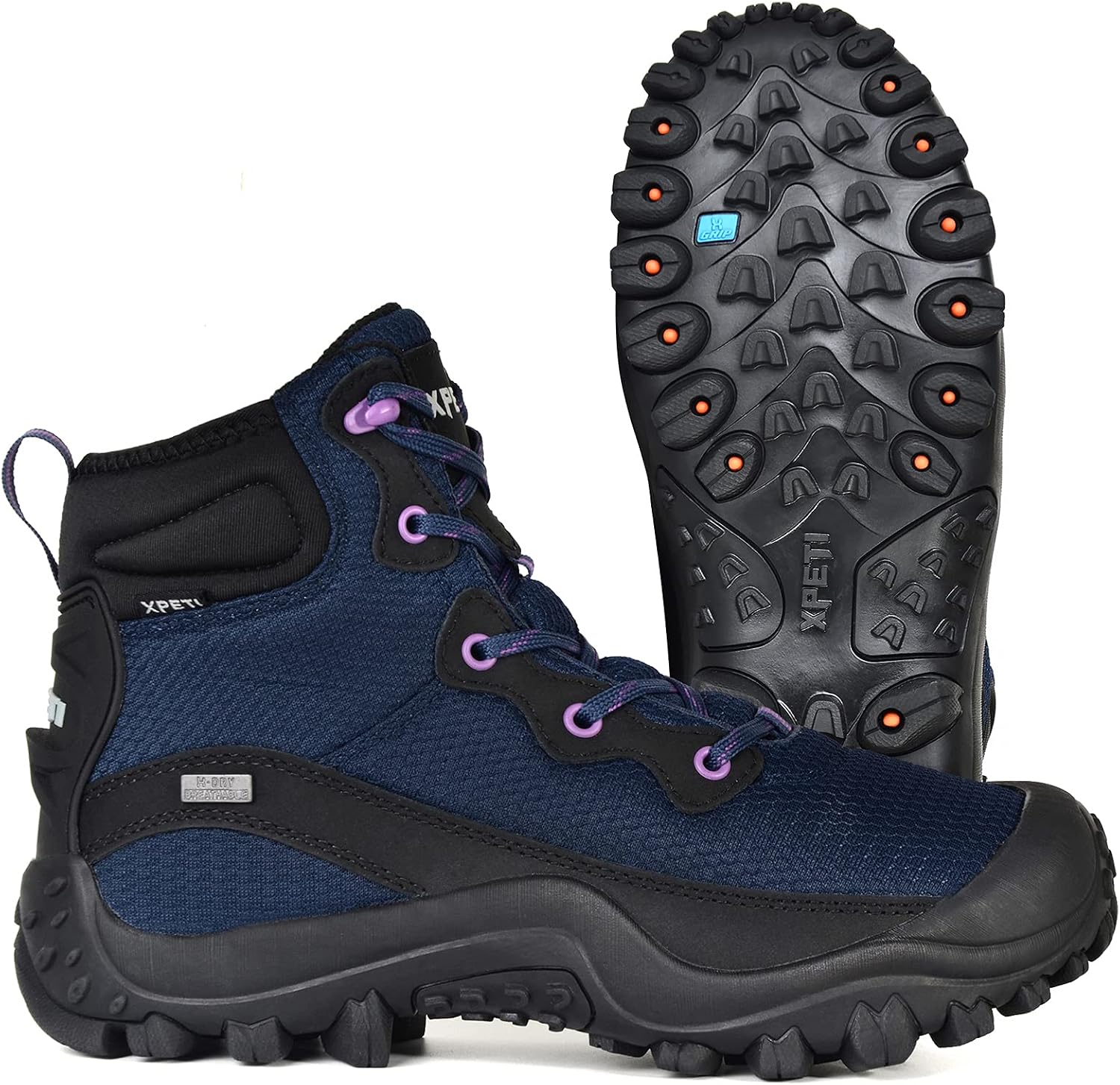 XPETI Women's Dimo Mid Waterproof Outdoor Hiking Boot Non Slip