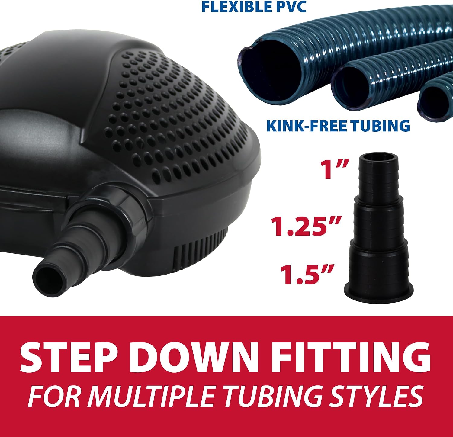 The Pond Guy SolidFlo G2 Submersible Pump for Small Ponds, 600 GPH | Ideal for water gardens and waterfalls with quiet, durable, efficient flow and easy DIY setup