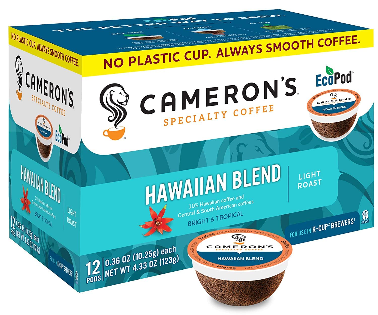 Cameron's Coffee Single Serve Pods, Kona Blend, 32 Count (Pack of 1)