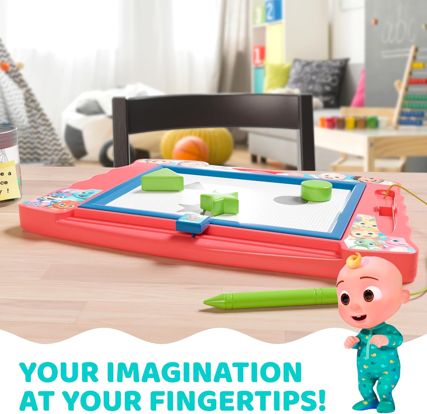 Lollipop PAW Patrol Magnetic Drawing Board with Stylus and 3 Stamps, for Girls or Boys (Pink)…