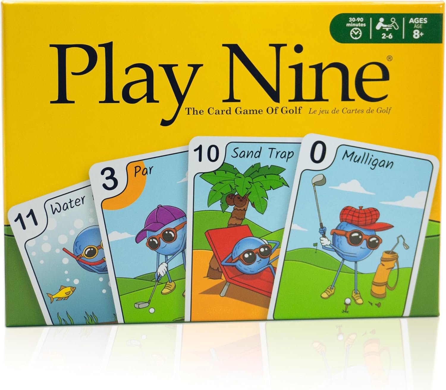Play Nine The Card Game of Golf, Ages 8 and Up, Couples Date Night Gift, Game Night Favorite, 15 Min Gameplay, Family Friendly Card Game for Kids
