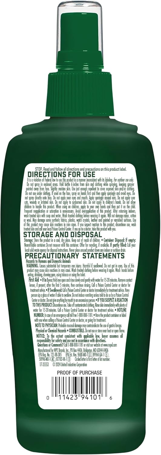 Repel Insect Repellent Sportsman Max Formula, Repels Mosquitoes, Ticks and Gnats, Effective Long-Lasting Protection, 40% DEET (Aerosol) 6 fl Ounce (Pack of 2)
