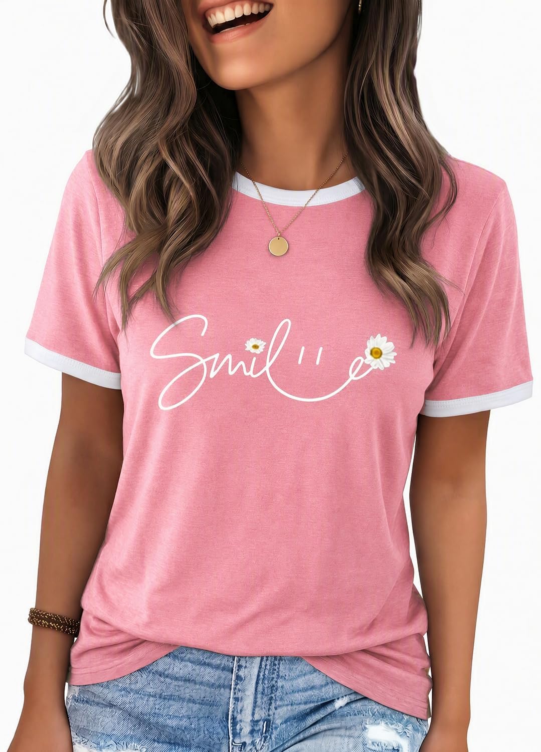 YEXIPO Graphic Tees for Women Short Sleeve Summer Tops Casual Cute T Shirts