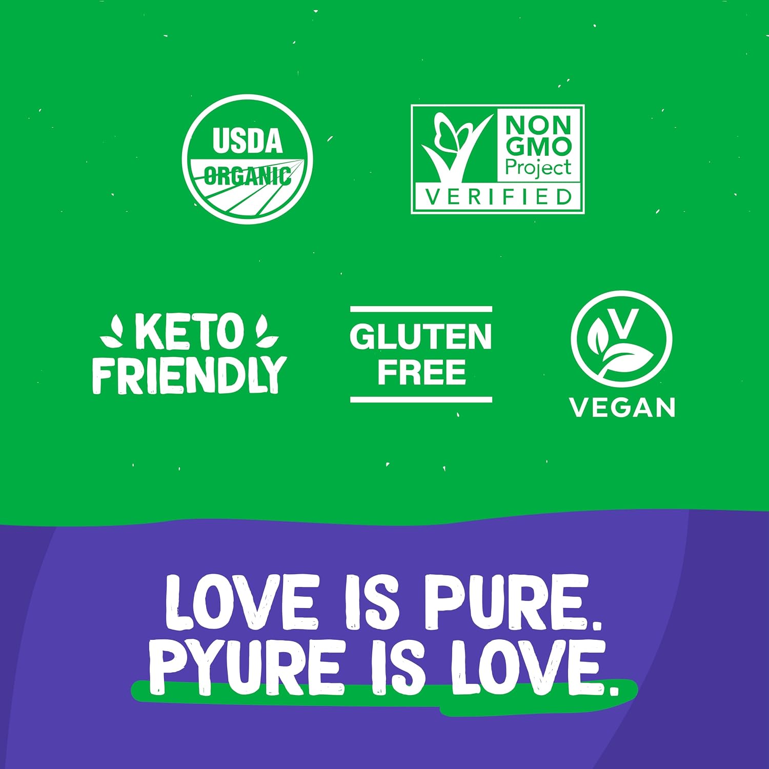 Pyure Organic Stevia Packets | Zero Calorie Sweetener For Coffee, 40 Count | Zero calorie organic stevia packets for coffee, tea, baking, keto, paleo, diabetic diets, lunchboxes, travel, and office